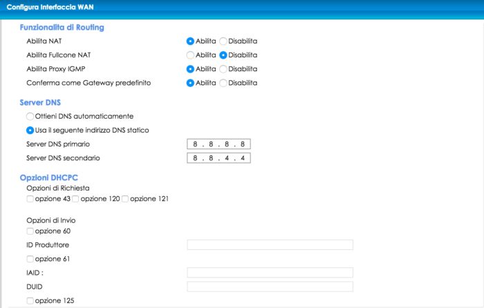 configurare lo zyxel di infostrada con i parametri fastweb (parte 2)