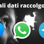 Quali dati raccolgono whatsapp messenger telegram