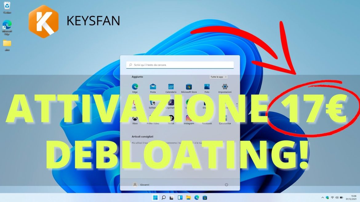 Attivazione e debloating windows 11