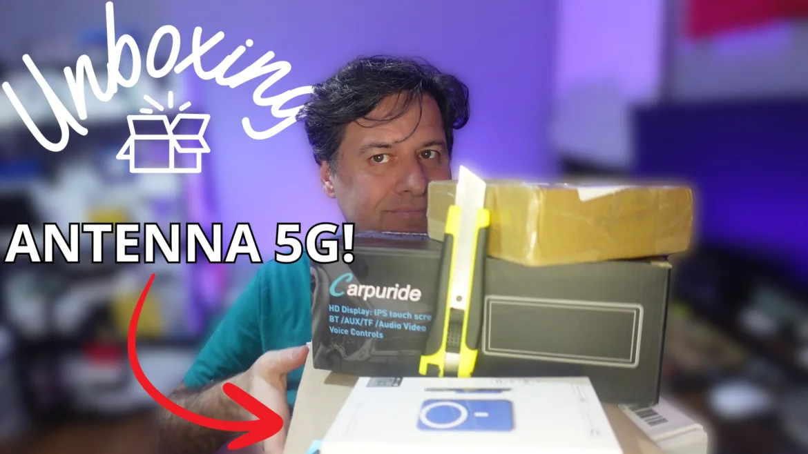 Unboxing carpuride android auto antenna 5g